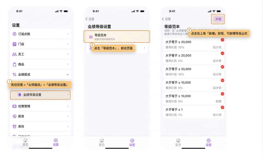 eHairPOS 美发 POS 系统|【BOSS】如何设定业绩级距范本 【BOSS】如何设定业绩级距范本