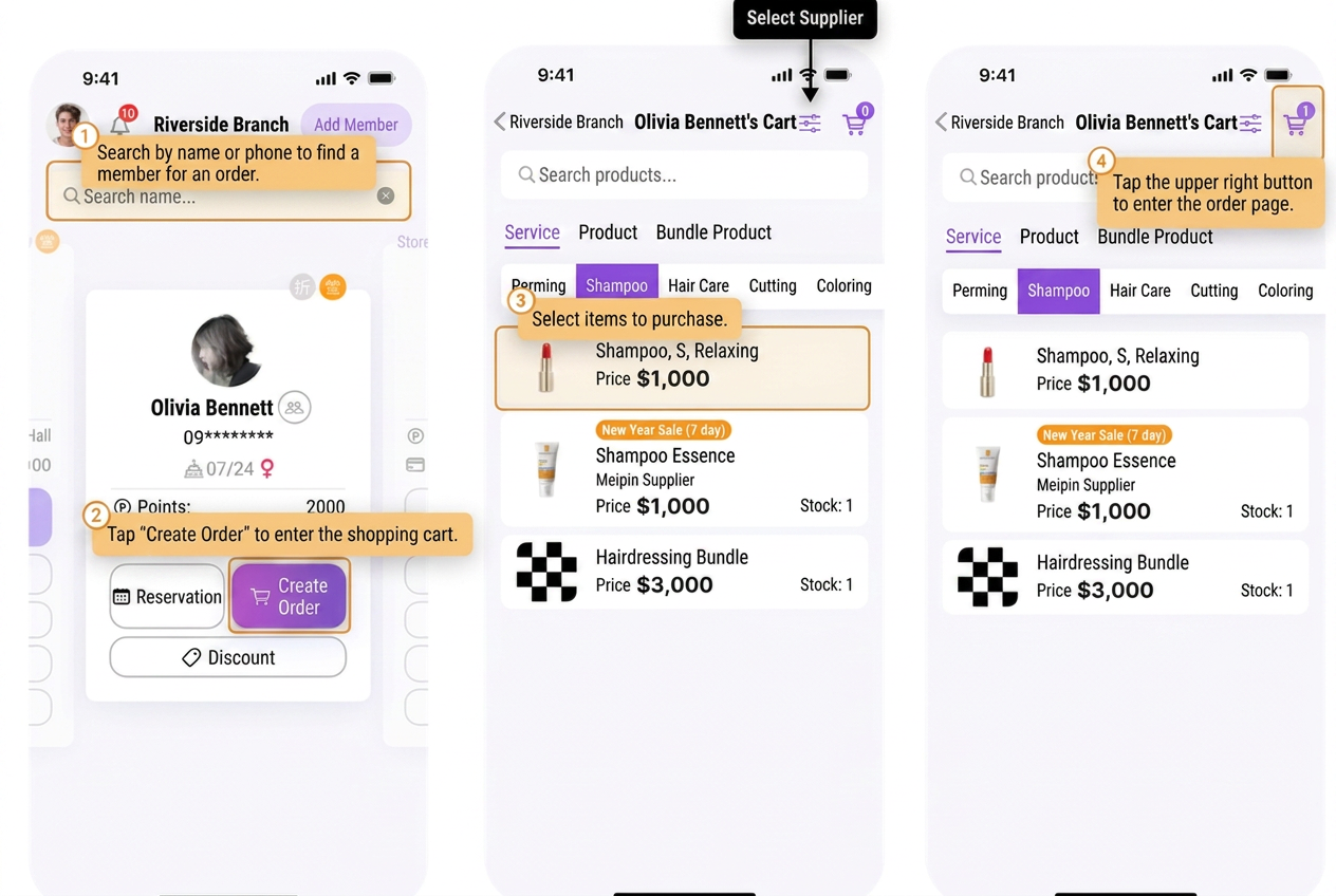 [POS] How do I create an order?