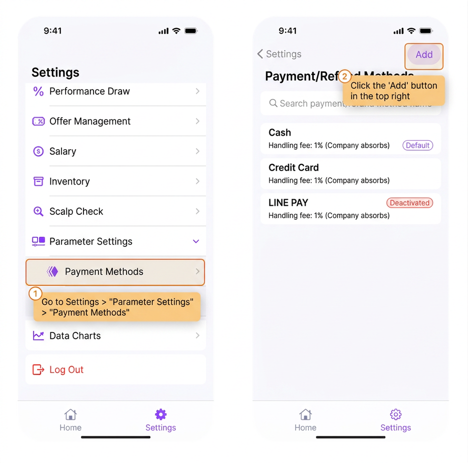 [BOSS] How do I add a payment method for customer purchases