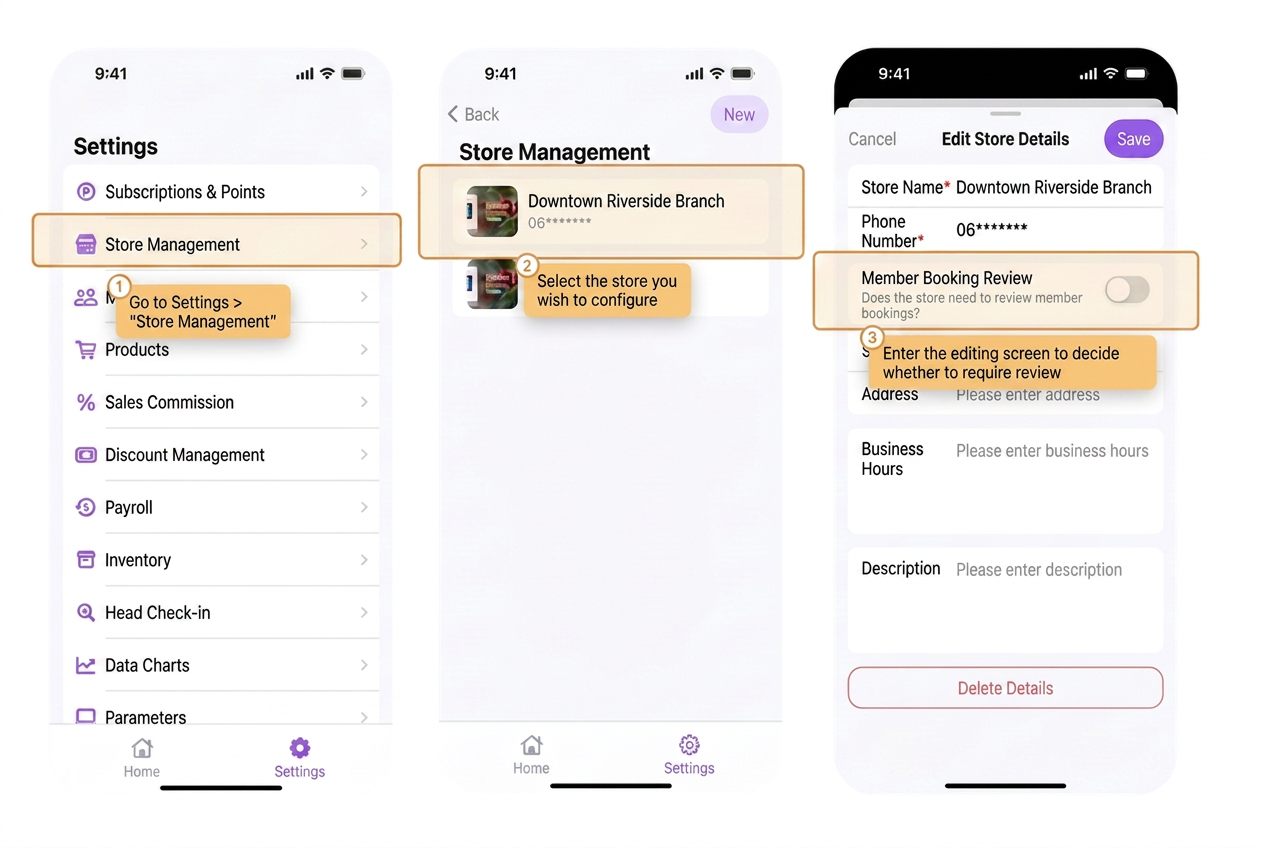 eHairPOS salon POS system — How do I set customer appointments to require approval before they count as confirmed? How do I set customer appointments to require approval before they count as confirmed?